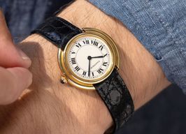 Cartier Vendome 17003 (Onbekend (willekeurig serienummer)) - Wit wijzerplaat 33mm Geelgoud