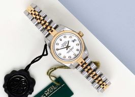 Rolex Lady-Datejust 69173 (1998) - White dial 26 mm Gold/Steel case