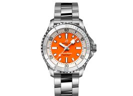 Breitling Superocean A17377211O1A1 (2024) - Oranje wijzerplaat 36mm Staal