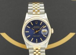 Rolex Datejust 36 16233 (1989) - Blue dial 36 mm Gold/Steel case