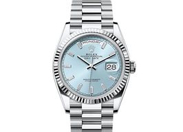 Rolex Day-Date 36 128236 (2025) - Blauw wijzerplaat 36mm Platina