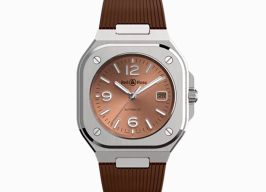 Bell & Ross Unknown BR05A-BR-ST/SRB (2025) - Bruin wijzerplaat 41mm Staal