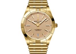 Breitling Chronomat 36 K103801A1A1K1 (2025) - Pink dial 36 mm Yellow Gold case