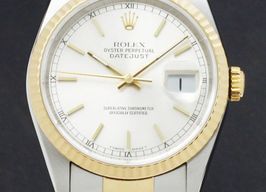 Rolex Datejust 36 16233 (1999) - Zilver wijzerplaat 36mm Goud/Staal