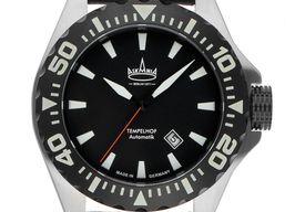 Askania Unknown TEM-6005 (Unknown (random serial)) - Black dial 48 mm Steel case