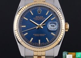 Rolex Datejust 36 116233 (2004) - Blauw wijzerplaat 36mm Goud/Staal