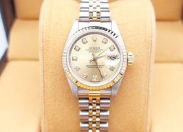 Rolex Lady-Datejust 79173 (1999) - Champagne wijzerplaat 26mm Goud/Staal
