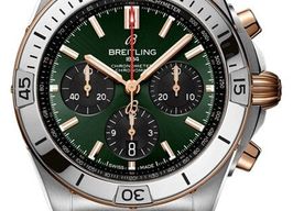 Breitling Chronomat 42 UB0134131L1S1 (2026) - Groen wijzerplaat 43mm Goud/Staal