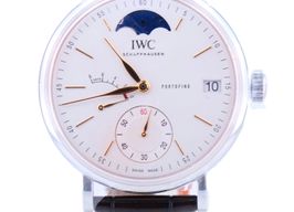 IWC Portofino Hand-Wound IW516401 (2021) - Zilver wijzerplaat 45mm Staal
