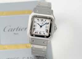 Cartier Santos 2960 (1980) - Wit wijzerplaat 41mm Staal