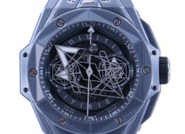 Hublot Big Bang Sang Bleu 418.FX.8007.RX.MXM21 (2022) - Grijs wijzerplaat 45mm Keramiek