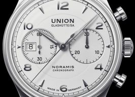 Union Glashütte Noramis Chronograph D012.427.16.017.00 (Onbekend (willekeurig serienummer)) - Zilver wijzerplaat 42mm Staal