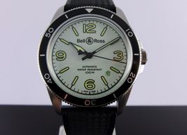 Bell & Ross BR V2 BRV292-LUM-ST/SRB (2024) - Groen wijzerplaat 42mm Staal