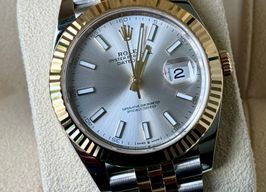 Rolex Datejust 41 126333 (2024) - Zilver wijzerplaat 41mm Goud/Staal