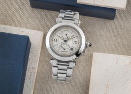 Cartier Pasha W31037H3 (2005) - Silver dial 38 mm Steel case