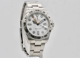 Rolex Explorer II 216570 (2017) - Wit wijzerplaat 42mm Staal