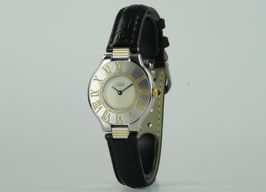 Cartier 21 Must de Cartier 123000P (Unknown (random serial)) - Black dial 31 mm Gold/Steel case