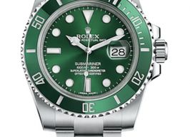 Rolex Submariner Date 116610LV (2011) - Groen wijzerplaat 40mm Staal