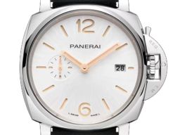 Panerai Luminor Due PAM01428 (2026) - Wit wijzerplaat 42mm Staal