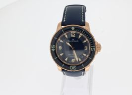 Blancpain Fifty Fathoms 5015-3603C-63B (2024) - Blue dial 45 mm Rose Gold case