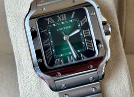 Cartier Santos WSSA0061 (2024) - Groen wijzerplaat 35mm Staal