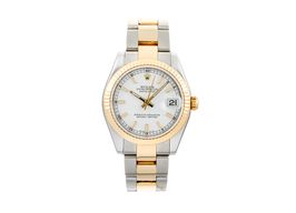 Rolex Lady-Datejust 178273 (2006) - White dial 32 mm Gold/Steel case