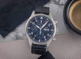 IWC Pilot Chronograph IW377714 (Unknown (random serial)) - Blue dial 43 mm Steel case