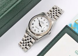 Rolex Datejust 36 16234 (Unknown (random serial)) - White dial 36 mm Steel case