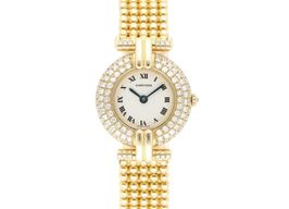 Cartier Vintage 881092 (1991) - White dial 24 mm Yellow Gold case
