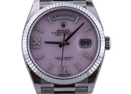 Rolex Day-Date 36 128239 (2021) - Pink dial 36 mm White Gold case
