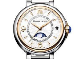 Maurice Lacroix Fiaba FA1084-PVP13-150-1 (2023) - Pearl dial 32 mm Gold/Steel case