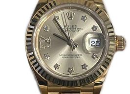 Rolex Lady-Datejust 279178 (2024) - Champagne wijzerplaat 28mm Geelgoud