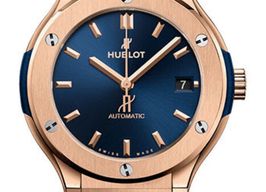 Hublot Classic Fusion Blue 565.OX.7180.RX (2026) - Blue dial 38 mm Rose Gold case