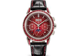 Patek Philippe Perpetual Calendar Chronograph 5271/12P-010 (2025) - Red dial 41 mm Platinum case