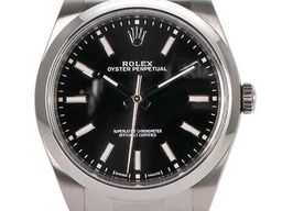 Rolex Oyster Perpetual 39 114300 (2020) - Zwart wijzerplaat 39mm Staal