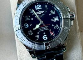 Breitling Superocean A1736006.B909 (2009) - Zwart wijzerplaat 42mm Staal