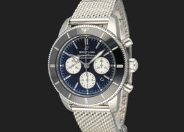 Breitling Superocean Heritage II Chronograph AB0162121B1S1 (2024) - Zwart wijzerplaat 44mm Staal