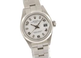 Rolex Oyster Perpetual Lady Date 69160 (1999) - Wit wijzerplaat 26mm Staal