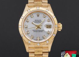 Rolex Lady-Datejust 69288 (1988) - Silver dial 26 mm Yellow Gold case