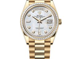 Rolex Day-Date 36 128398TBR (2025) - Wit wijzerplaat 36mm Geelgoud