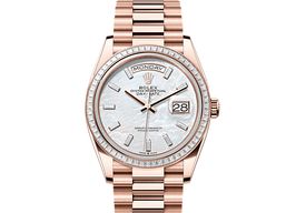 Rolex Day-Date 36 128395TBR (2025) - Wit wijzerplaat 36mm Roségoud