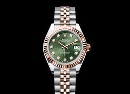 Rolex Lady-Datejust 279171 (2023) - Green dial 28 mm Gold/Steel case