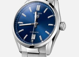 TAG Heuer Carrera Calibre 5 WBN2112.BA0639 (2024) - Blauw wijzerplaat 39mm Staal