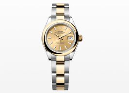 Rolex Lady-Datejust 279163 (2021) - Champagne wijzerplaat 28mm Goud/Staal