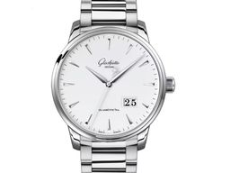 Glashütte Original Senator Excellence 1-36-03-05-02-71 (2023) - Wit wijzerplaat 42mm Staal