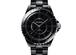 Chanel J12 H6185 (2023) - Black dial 38 mm Ceramic case