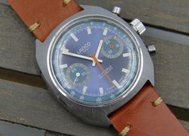 Lanco Vintage 70's vintage watch mens Lanco chronograph valjoux 7733 MINT rare blue dial (1970) - Blue dial 37 mm Steel case