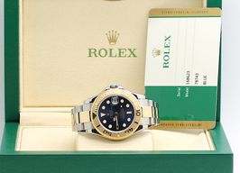 Rolex Yacht-Master 168623 (2016) - Blue dial 35 mm Gold/Steel case