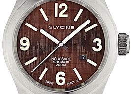 Glycine Vintage 3874.17-LB7BH (2017) - Brown dial 46 mm Steel case