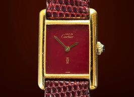 Cartier Tank Vermeil Tank Vermeil (1990) - Rood wijzerplaat 20mm Goud/Staal